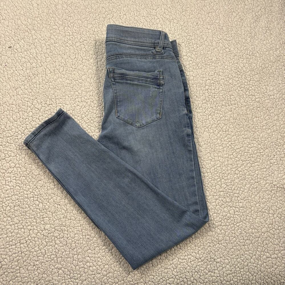 Democracy Women's Jeans Size 10 Blue Denim, AB Technology, Stretch Bell Bottom. - Picture 2 of 8